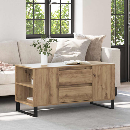 Coffee Table 102x44,5x50 cm Engineered Wood Artisan oak
