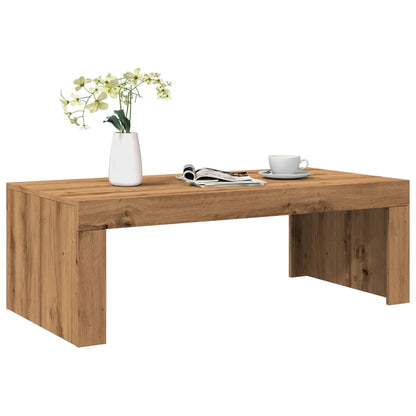 Coffee Table 102x50x36 cm Engineered Wood Artisan oak