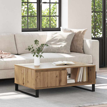 Coffee Table 90x60x35 cm Engineered Wood Artisan oak