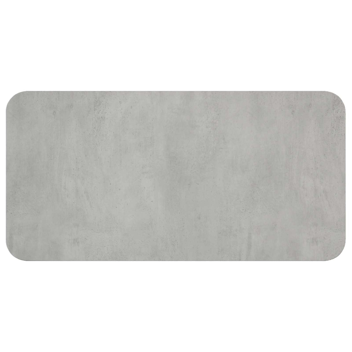 The rectangular coffee table top showing the detailed concrete effect grey surface texture