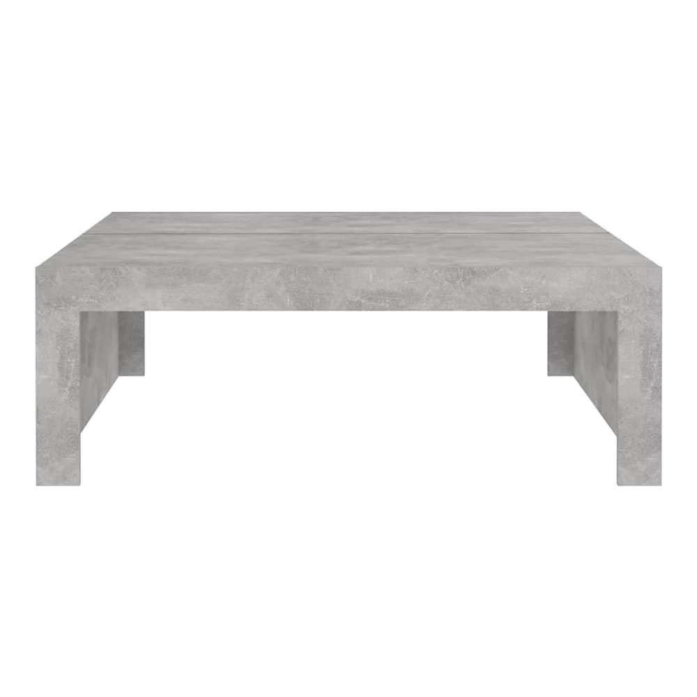The coffee table from a front perspective