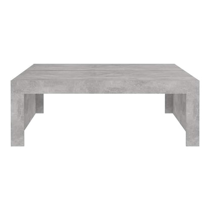 The coffee table from a front perspective