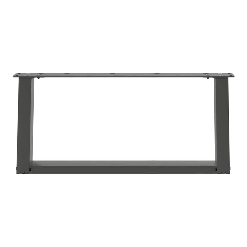 The anthracite U-shaped table legs shown from the front