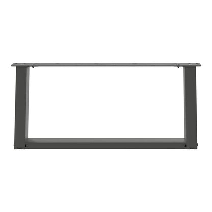 The anthracite U-shaped table legs shown from the front