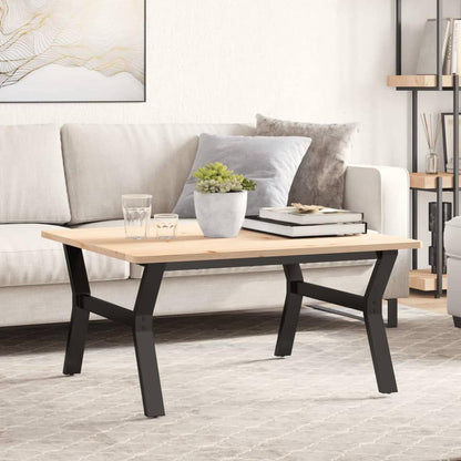 vidaXL Coffee Table Legs Y-Frame Steel, a set of four black metal legs with a Y-shaped design