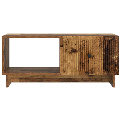 the coffee table showing the front with the cabinet door closed