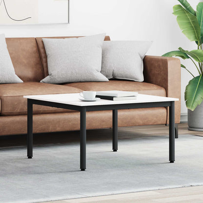 Coffee Table Solid Pine Wood White 80 cm 80 cm
