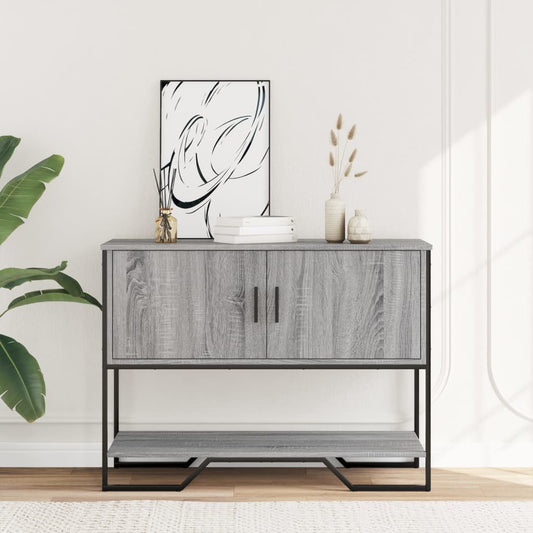 Console Table 100x35x74,5 cm Engineered Wood Grey sonoma