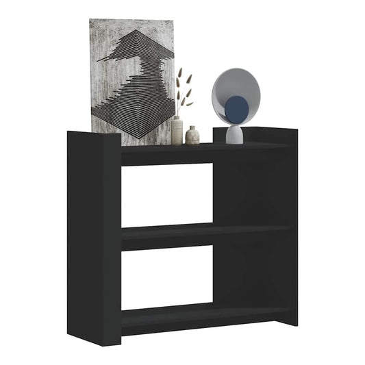 Console Table 100x35x90 cm Engineered Wood Black