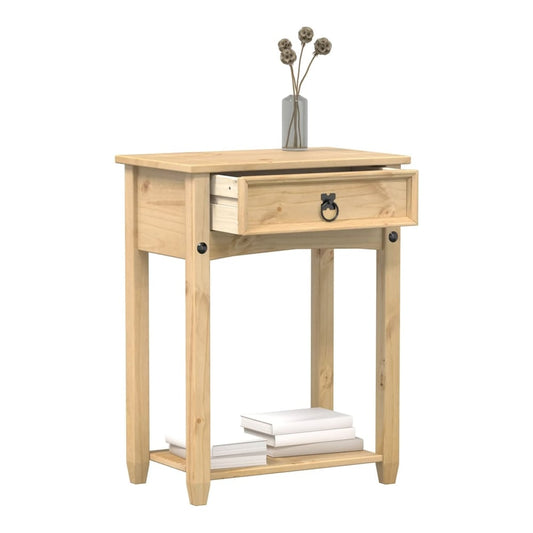 Console table 55 x 35 x 73 cm Solid Pine Wood Honey wax