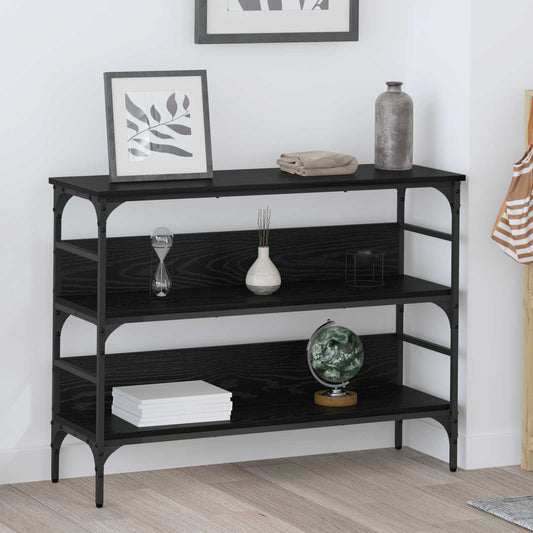 vidaXL Console Table Black oak 100 x 32 x 75 cm Engineered wood 1
