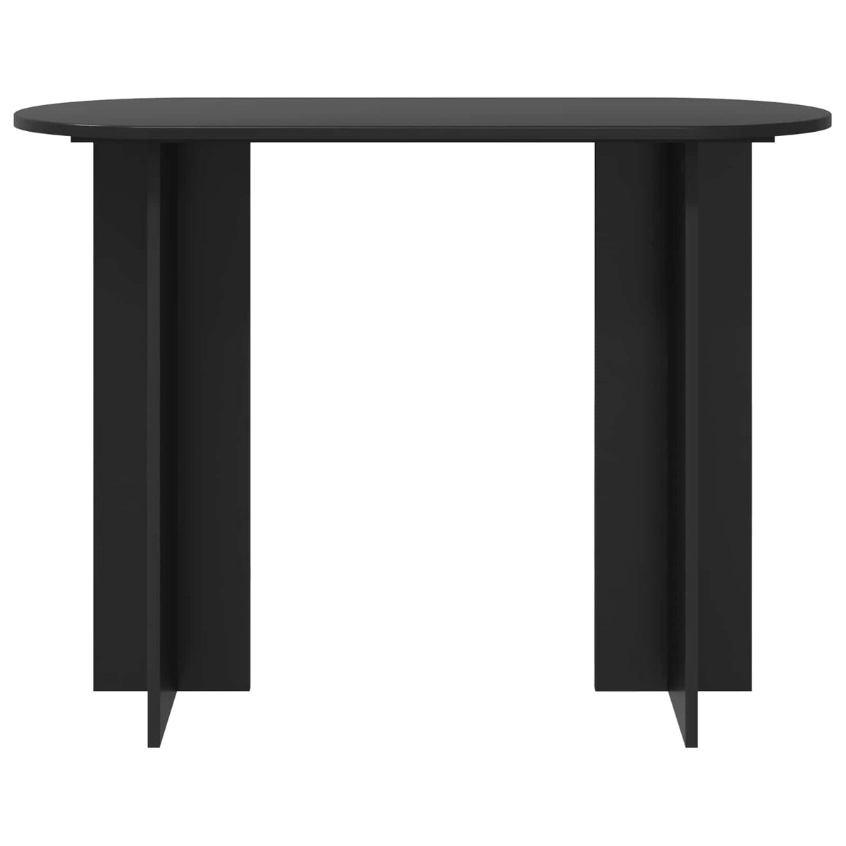 The console table viewed from the back, showing its simple construction