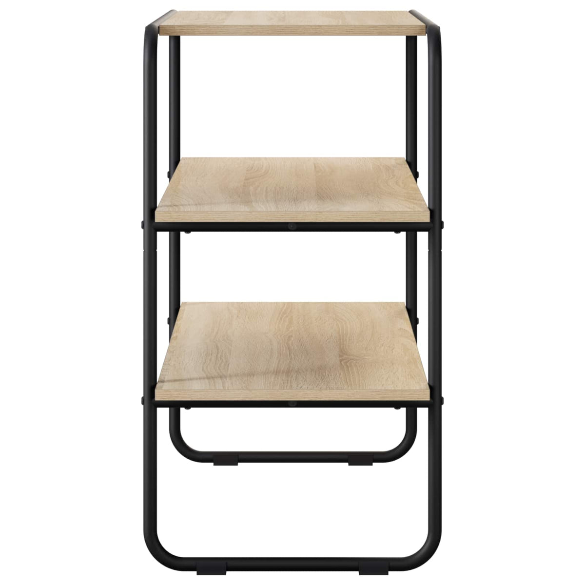 The console table from the side showing its structure