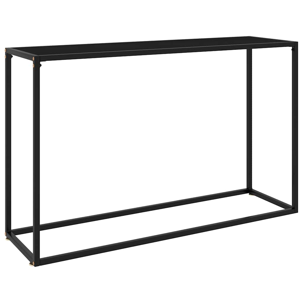 Console Table Tempered Glass without feet Black
