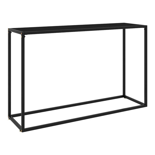 Console Table Tempered Glass without feet Black