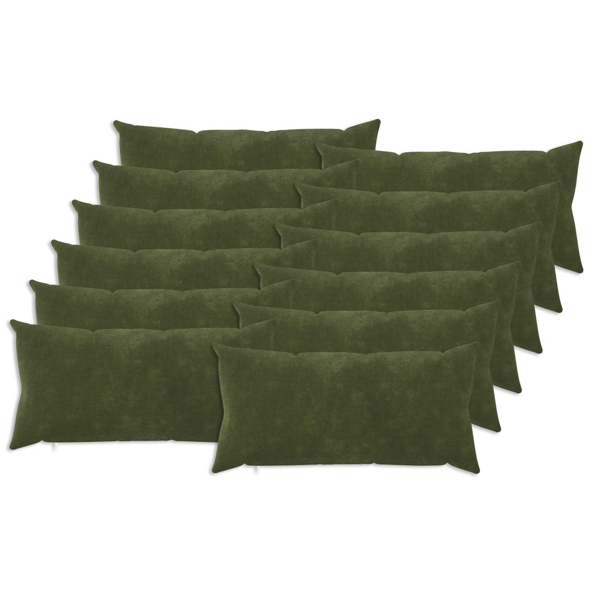 Cushion HEERLEN Green Microfiber Fleece