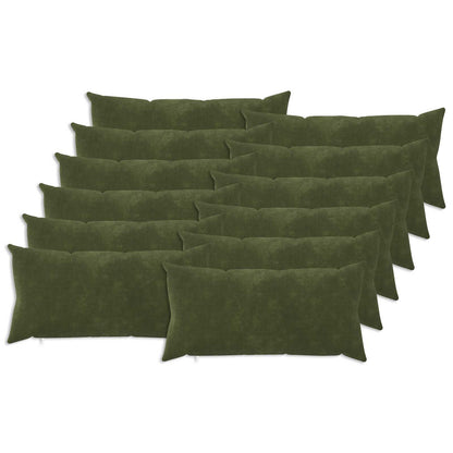 Cushion HEERLEN Green Microfiber Fleece