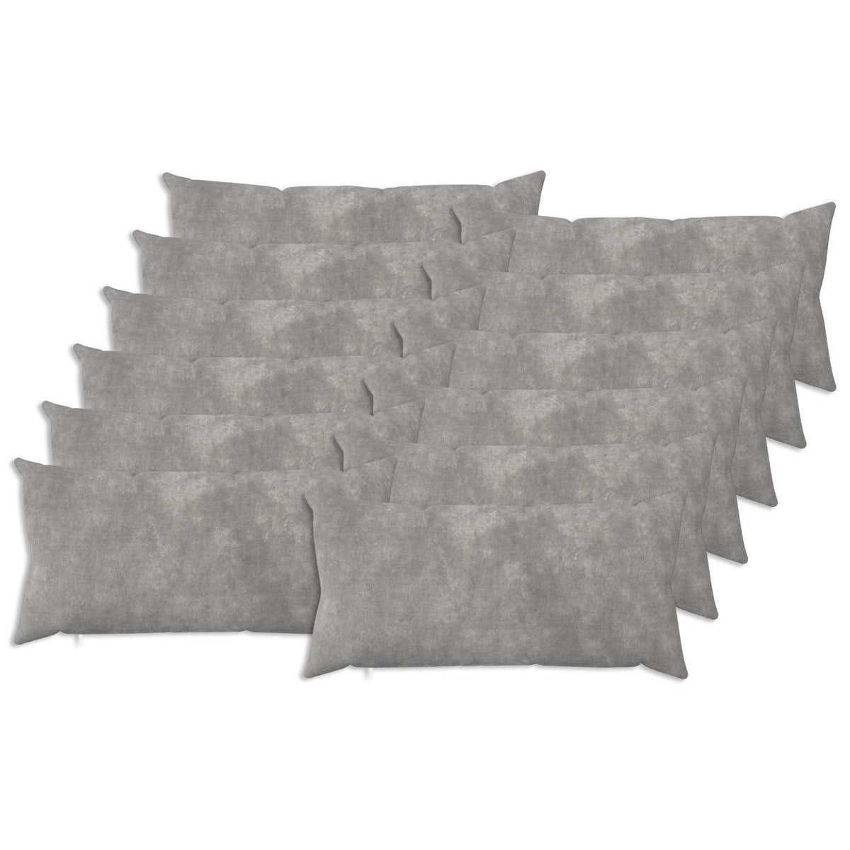 vidaXL Cushion Cover 12 pcs HEERLEN Light Grey 40 x 80 cm 1