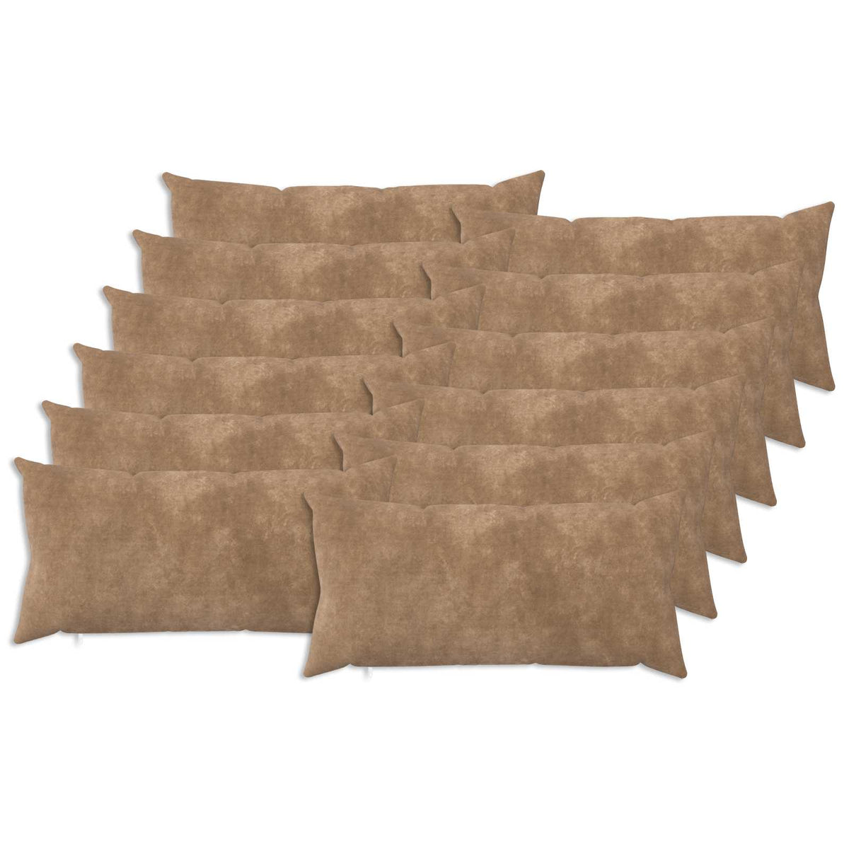 Cushion HEERLEN Taupe Microfiber Fleece