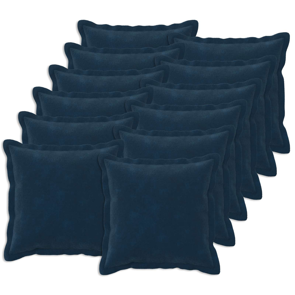 Cushion HOUTEN Blue Microfiber Fleece