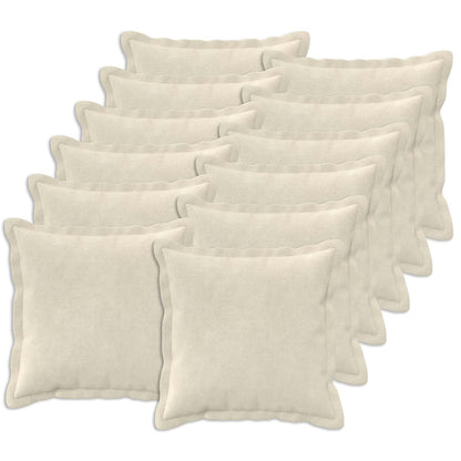 Cushion Cover HOUTEN Cream Microfiber Fleece