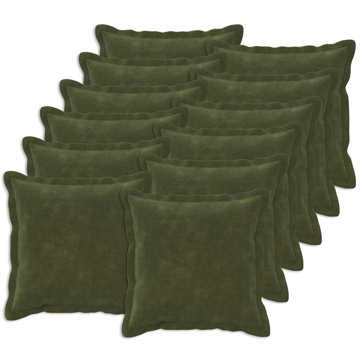 Cushion HOUTEN Green Microfiber Fleece
