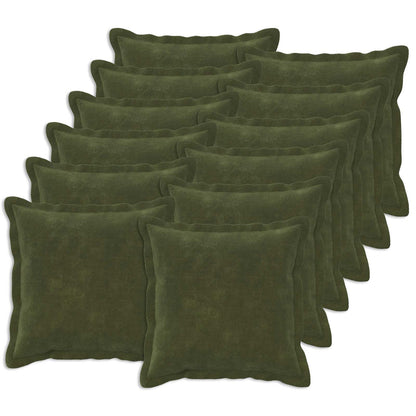 Cushion HOUTEN Green Microfiber Fleece