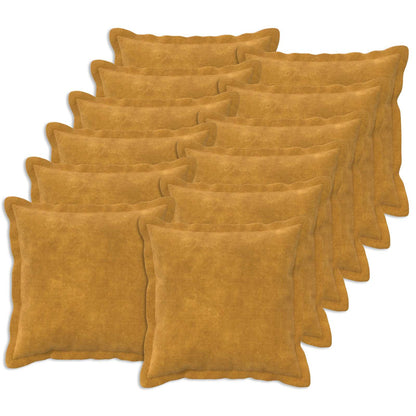 Cushion HOUTEN Yellow Microfiber Fleece