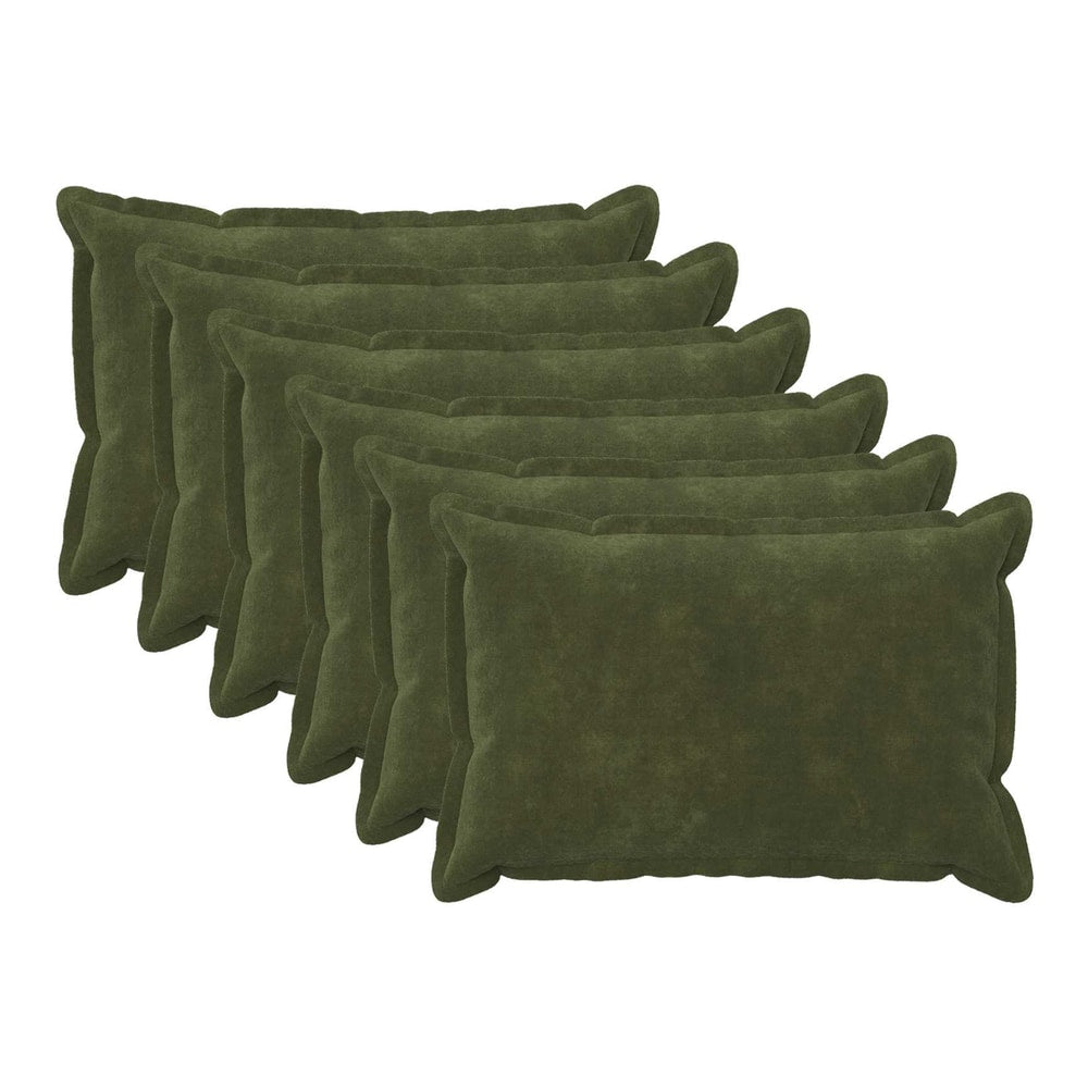 Cushion Cover 6 pcs HOUTEN Green Microfiber Fleece