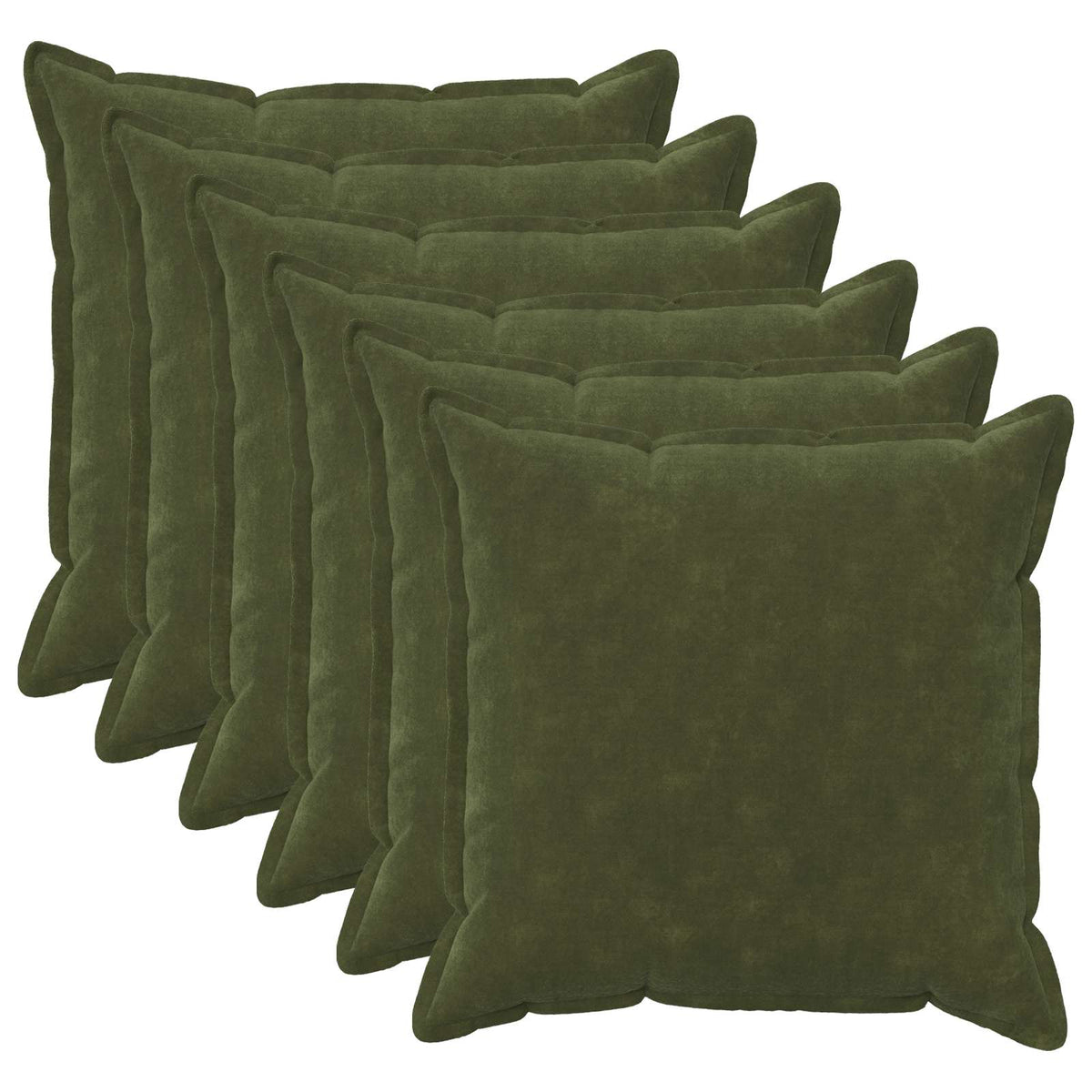 Cushion Cover HOUTEN Green Microfiber Fleece