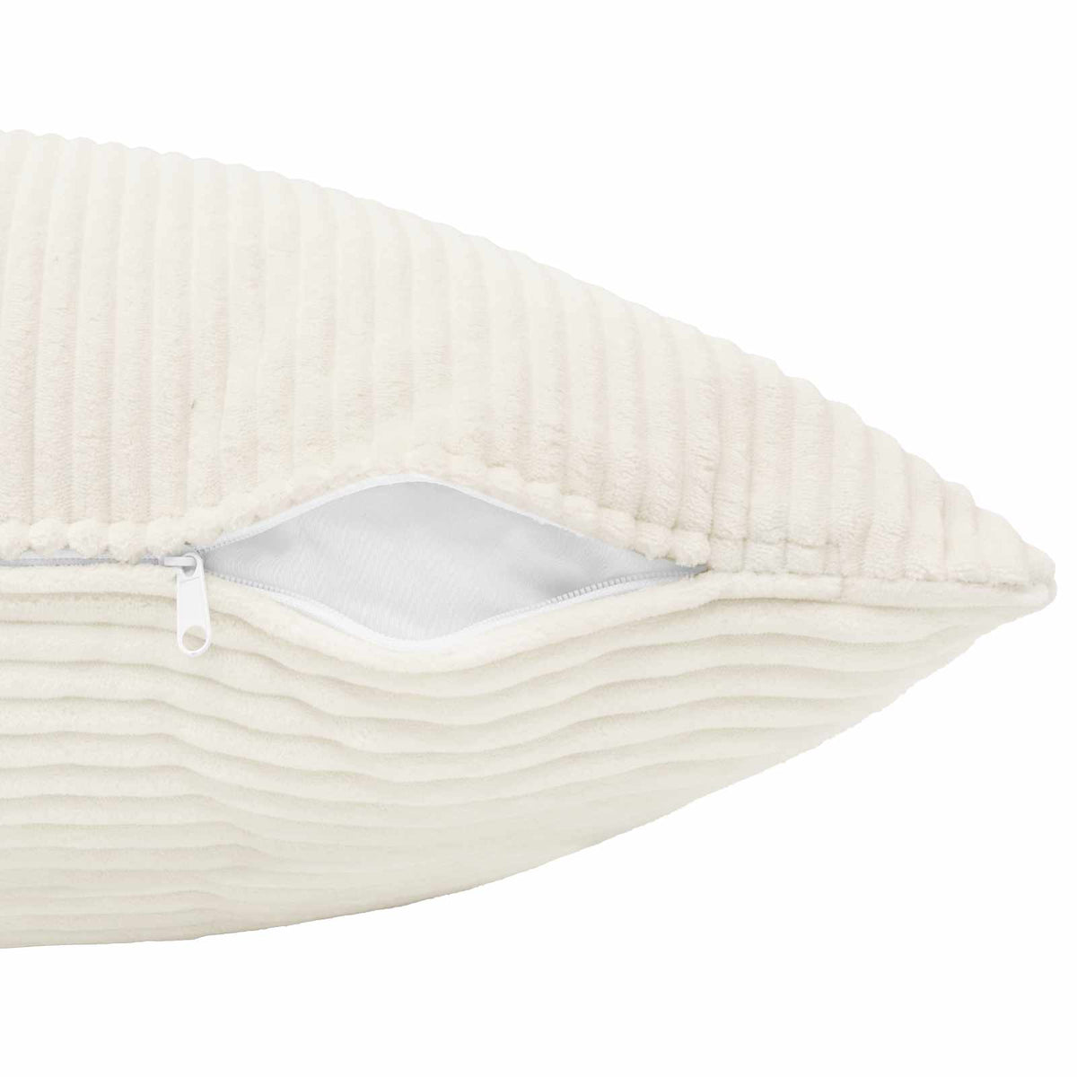 cream corduroy cushion cover