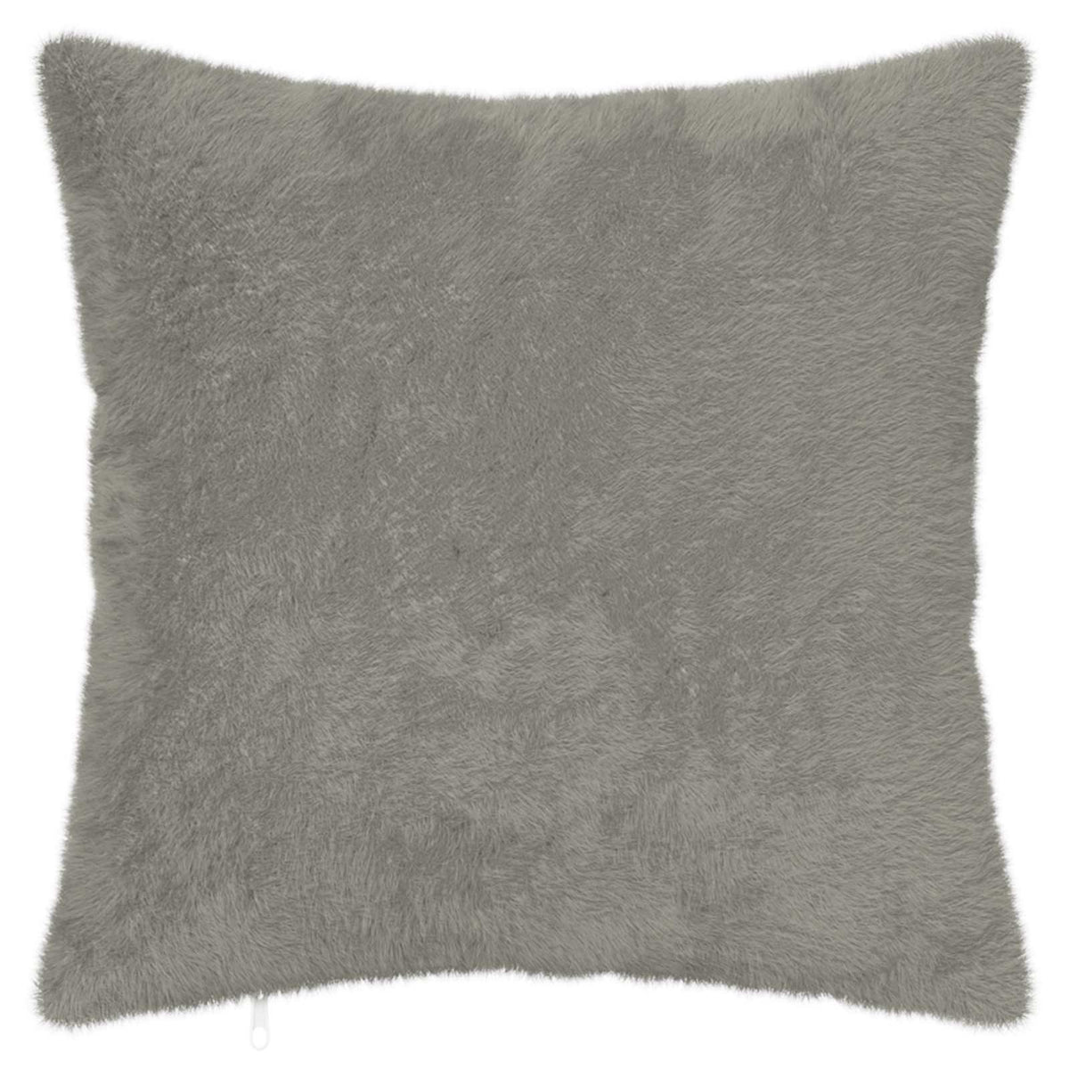 a single light grey cushion cover with a zip