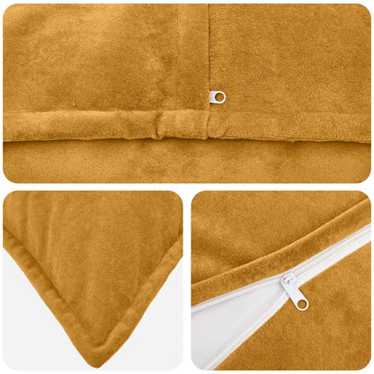 Cushion HOUTEN pcs Yellow Microfiber Fleece