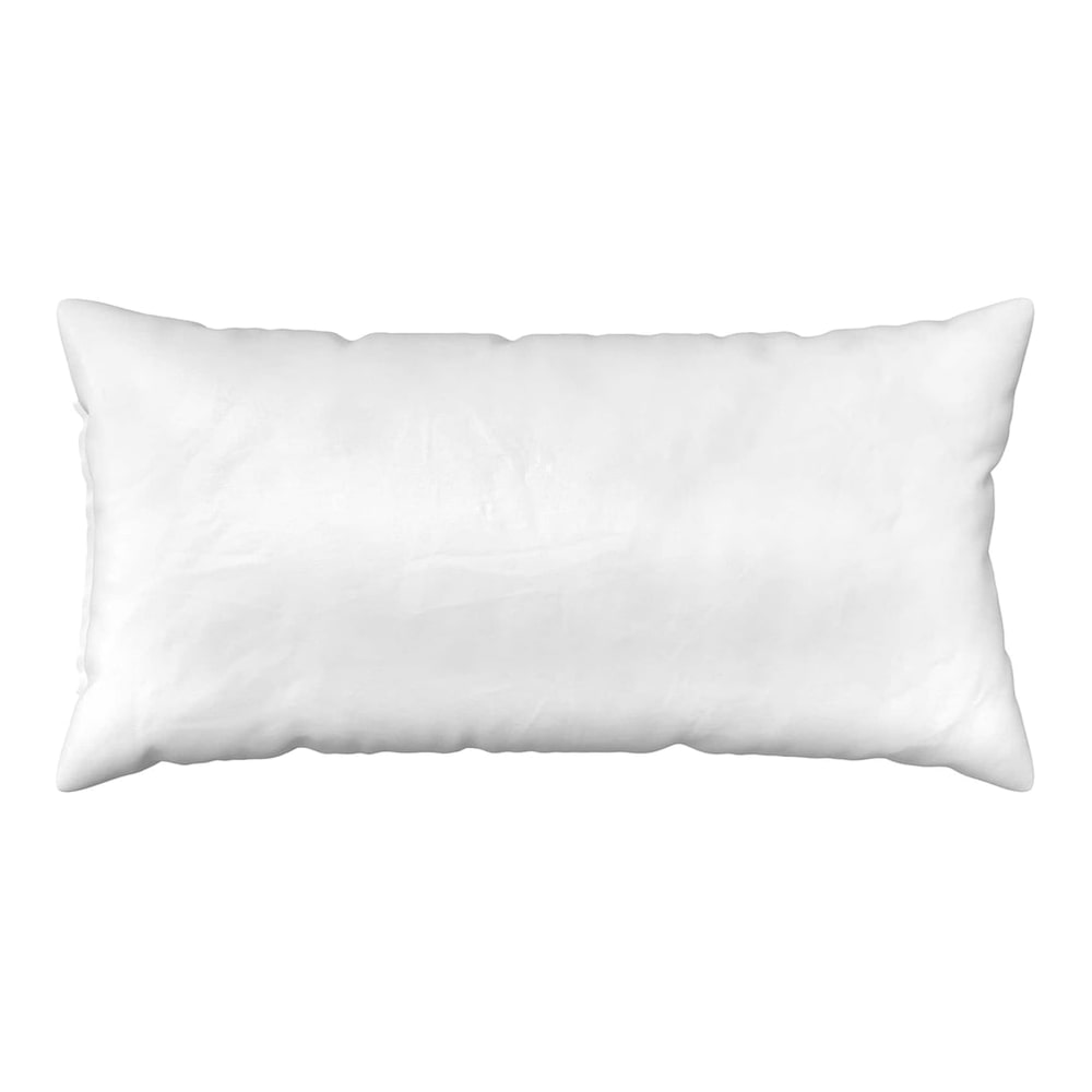 a single white cushion cover on a white background