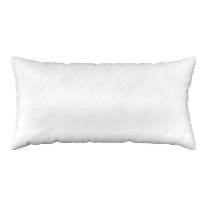 a single white cushion cover on a white background