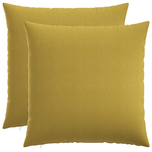 vidaXL Cushion with Pillow HEERLEN 2 pcs Light Green Fabric shown as two square throw pillows