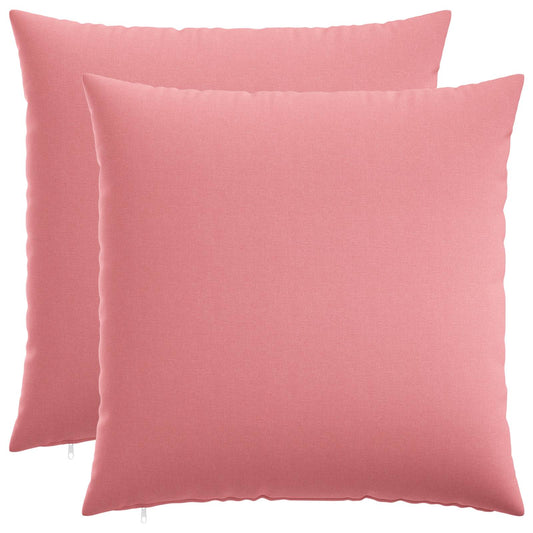 vidaXL Cushion with Pillow HEERLEN 2 pcs Pink Fabric, a pair of pink throw pillows