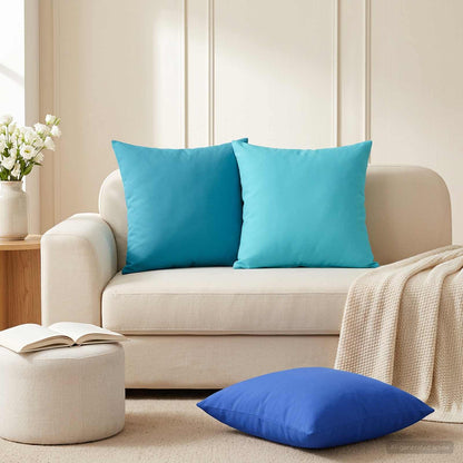 Cushion with Pillow HEERLEN 6 pcs Blue Polyester