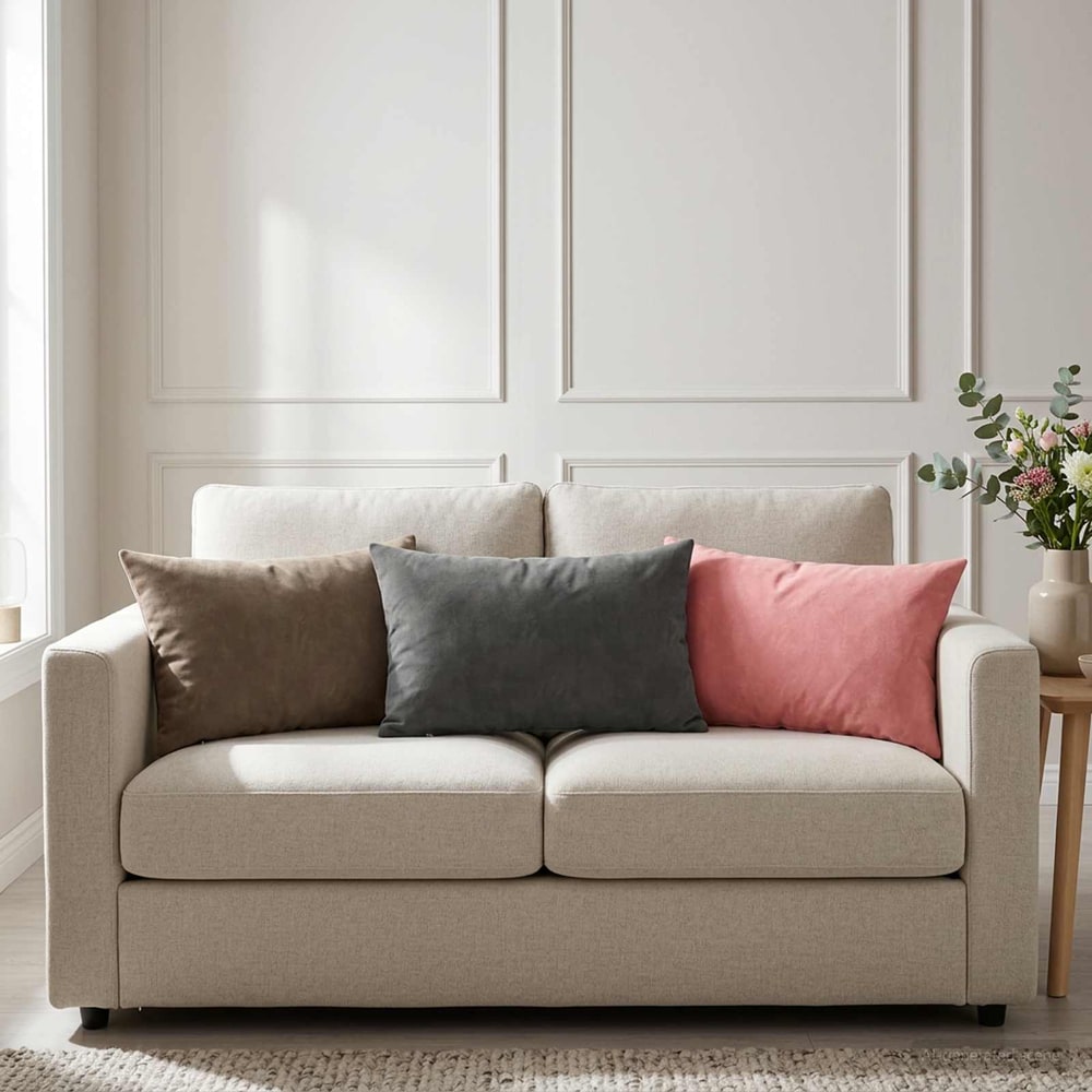 Cushion with Pillow HEERLEN 6 pcs Velvet