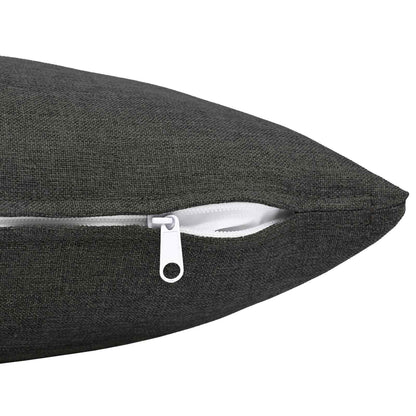 Cushion with Pillow HEERLEN pcs Dark Grey Fabric