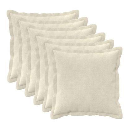 Cushion with Pillow HOUTEN 6 pcs Cream Microfiber Fleece