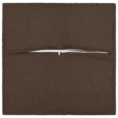 Cushion with Pillow HOUTEN pcs Taupe Faux Linen