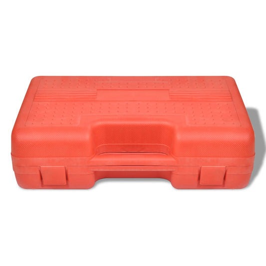 the bush driver set stored within a closed red plastic carry case