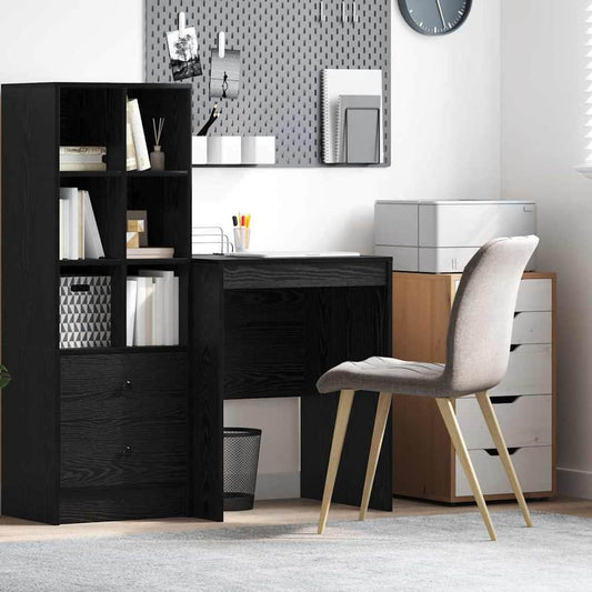 Desk 60 x 50 x 76 cm Depth 50 cm Width 60 cm Black oak