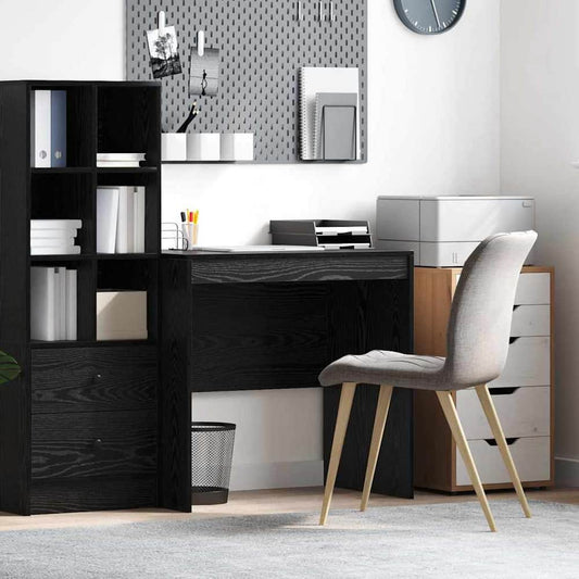 Desk 80 x 50 x 76 cm Depth 50 cm Width 80 cm Black oak
