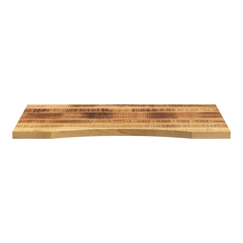 Desk Top with Curve Solid Wood Rough Mango