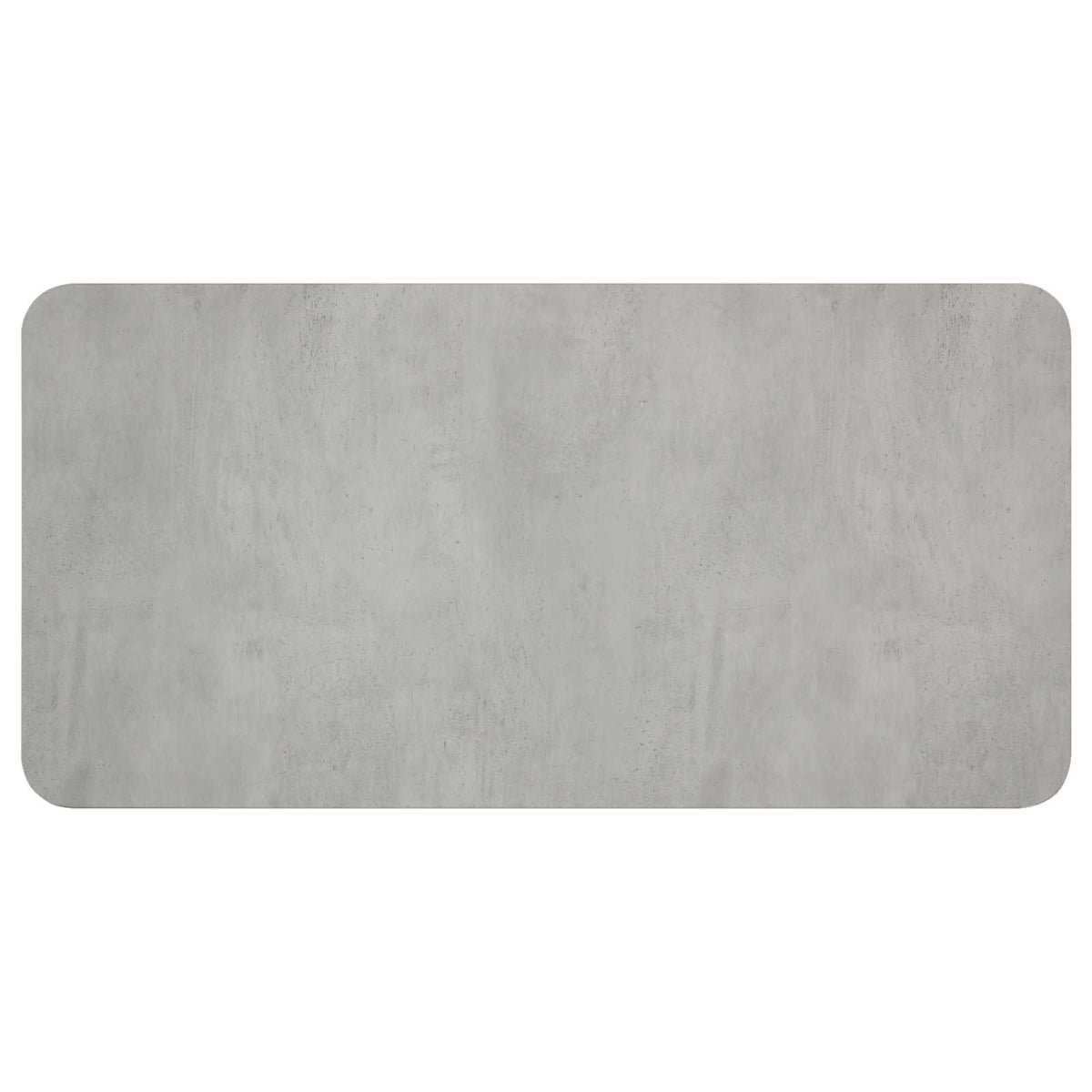 close up of the concrete grey tabletop of the dining table