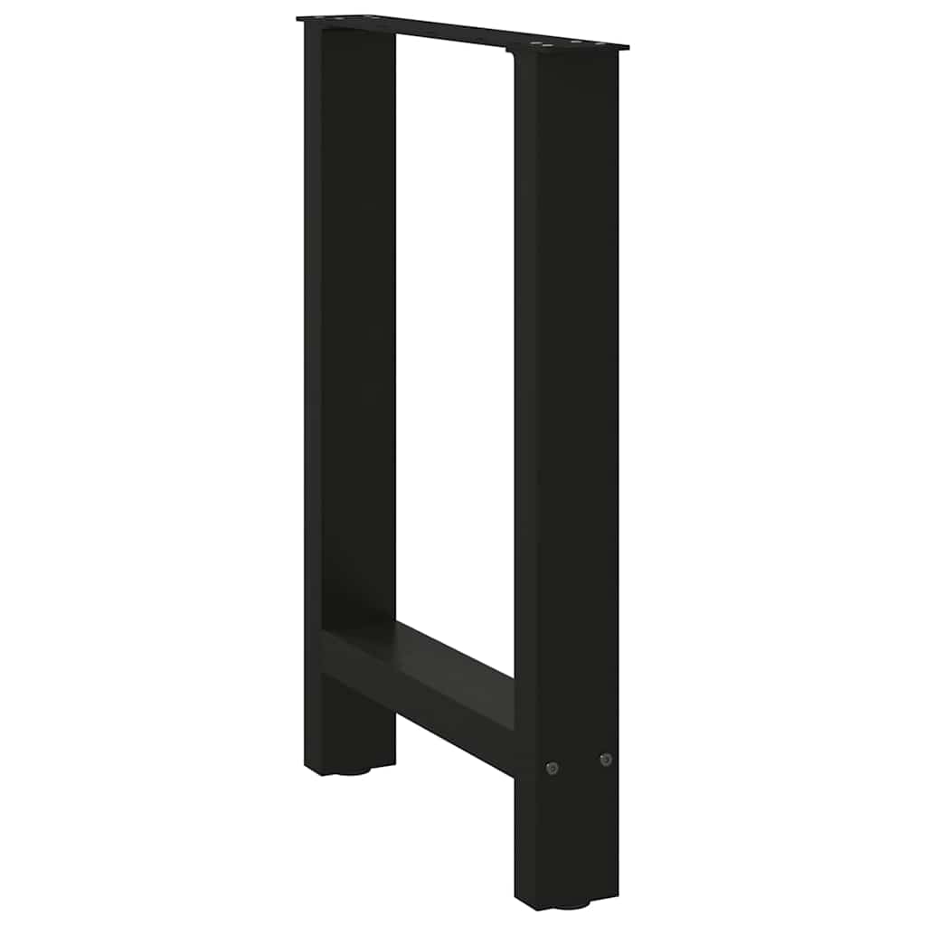 The table legs viewed from a slightly angled perspective showing the sturdy frame construction