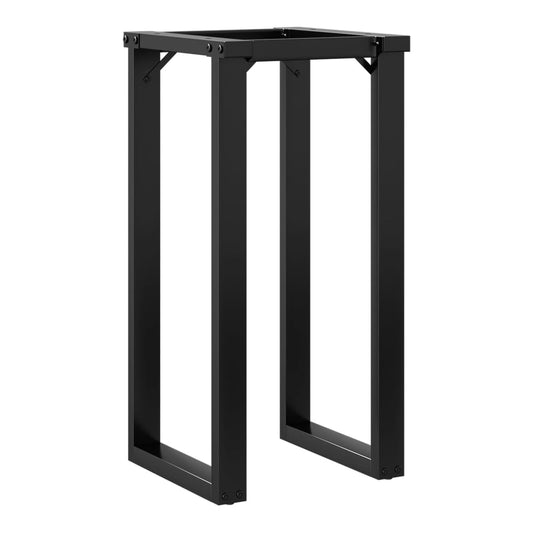 The table legs standing upright against a plain white background