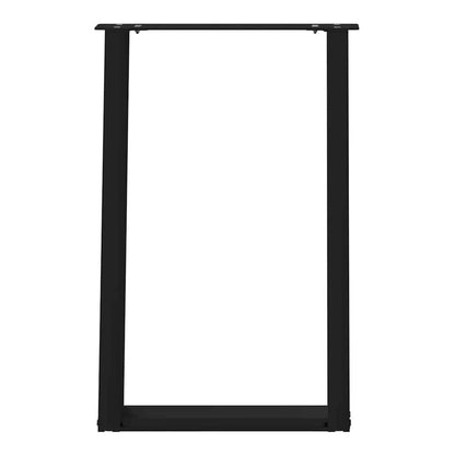 A single black U-shaped table leg shown from the front